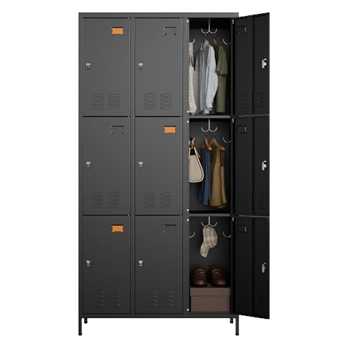 SUPEER 9 Doors Metal Storage Locker for Employees