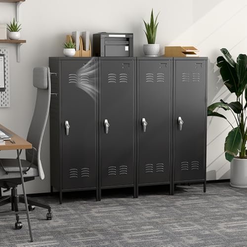 SUPEER Lockable Metal Lockers with Handle