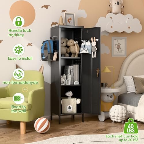 SUPEER Lockable Metal Lockers with Handle